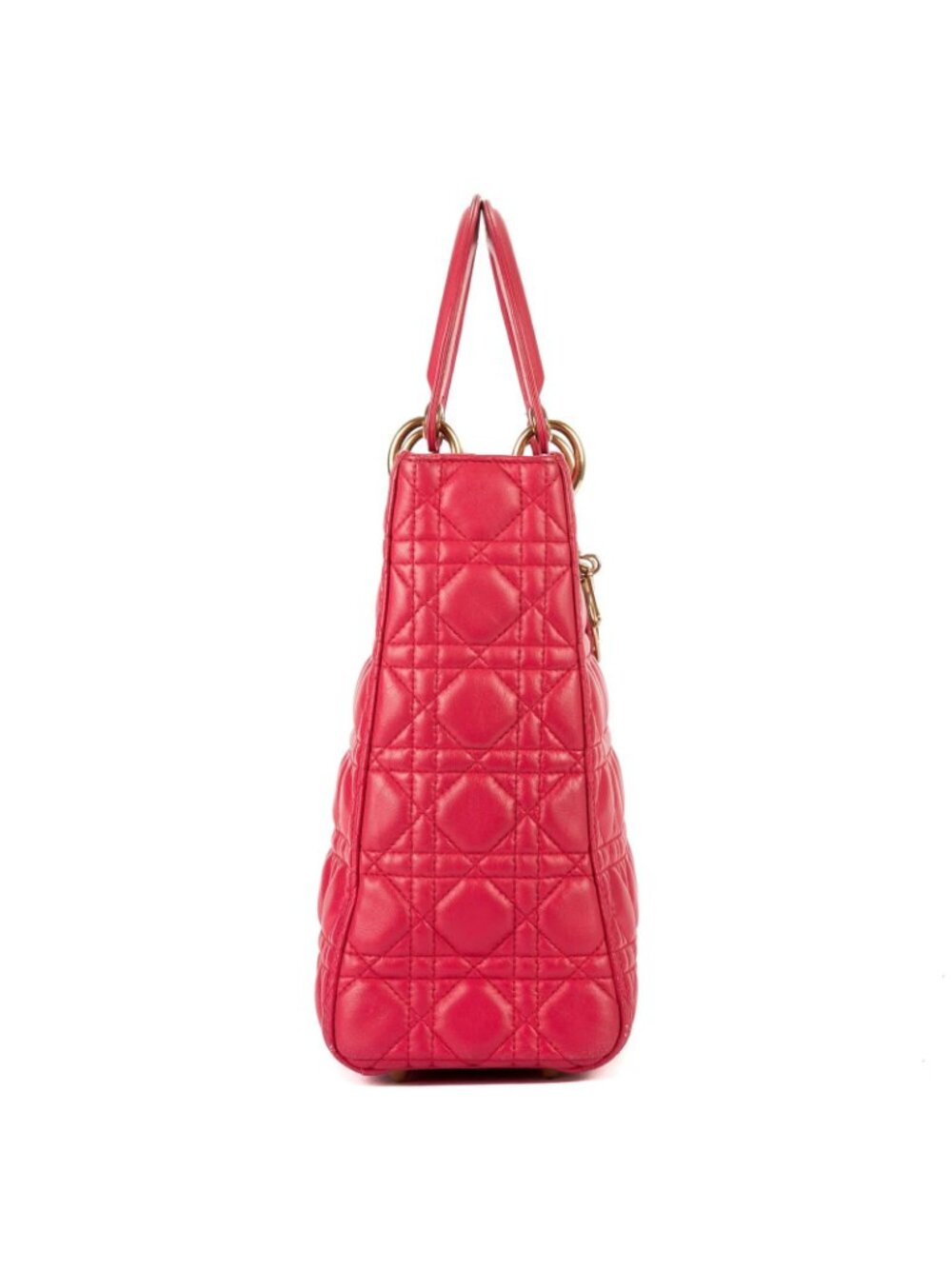 Dior Lady Dior Pink Cannage Leather Handbag - Picture 5 of 15